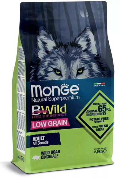 Monge BWild adult sausas pašaras (šerniena) 2,5kg