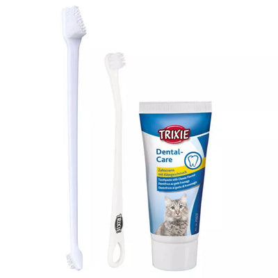 Trixie Rinkinys dantų higienai KATĖMS, 50 g