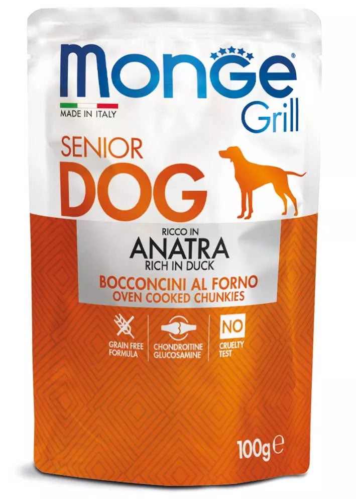 Monge Grill konservuotas pašaras šunims senjorams su antiena 100g