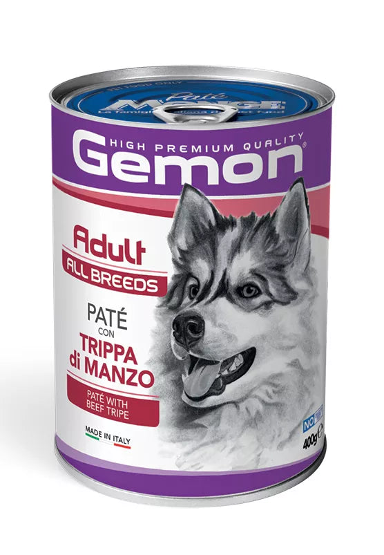 Gemon all breeds adult konservuotas paštetas suaugusiems šunims su jautiena 400g