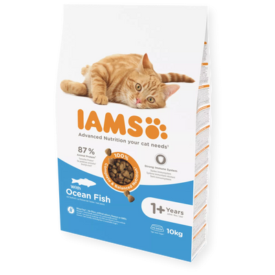 IAMS Adult Cat (žuvimi) 10kg