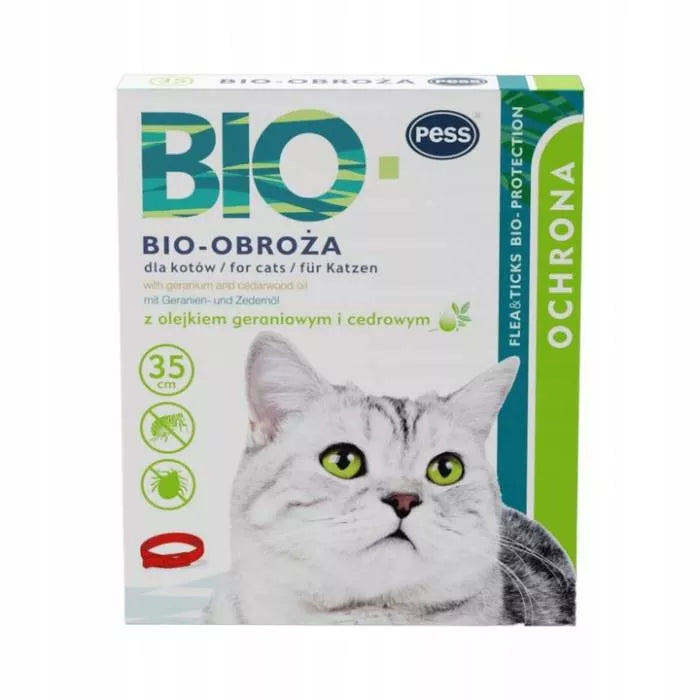 Pess Bio-Protection antkaklis nuo parazitų katėms 35cm