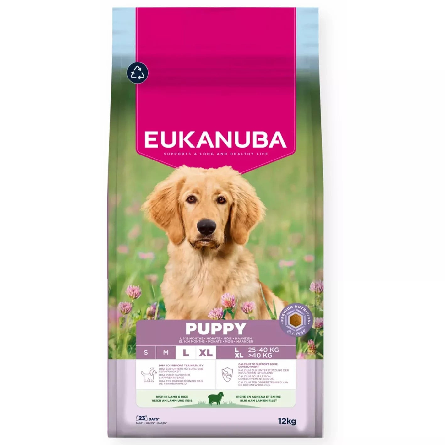 EUK Puppy L/XL Breeds Lamb & Rice 12 kg