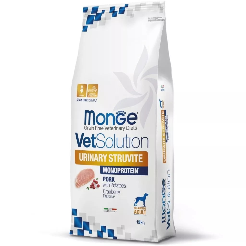 M81078 MONGE VetSolution Dog Struvite 12 kg