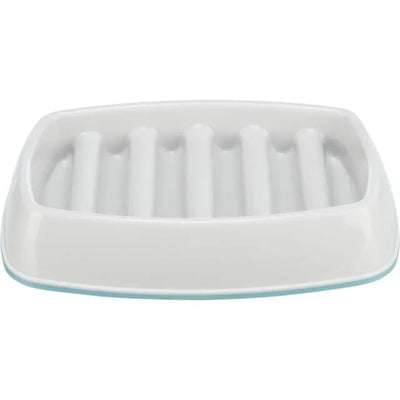 Trixie Lėto ėdimo dubenėlis, plast.-TPR, 0.25 l-21x14 cm, pilkas