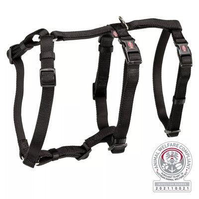 Trixie Panic petnešos su apsauga nuo nuo pabėgimo, M-L 50-75 cm-20 mm, juodos