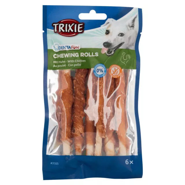 Trixie Denta Fun skanėstai šunims, kramtomi vištienos suktinukai 70 g