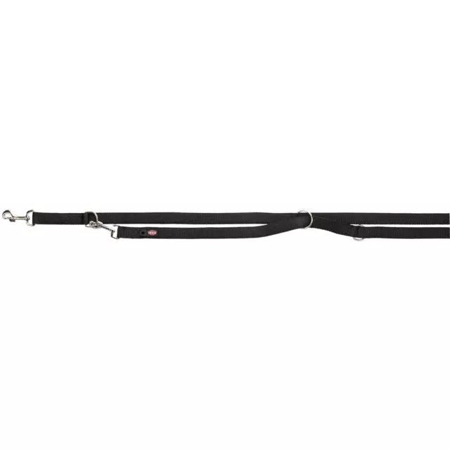Trixie Premium pritaikomas pavadys, dvisluoksnis, XS 2m/10mm, juodas