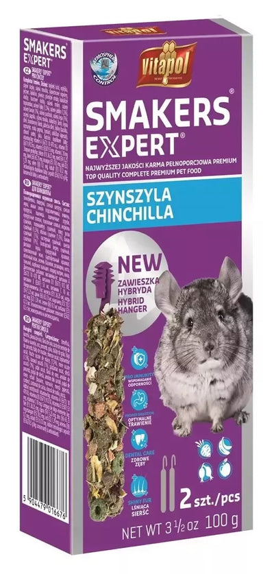 Vitapol EXPERT Smakers šinšiloms (2 x 100g)