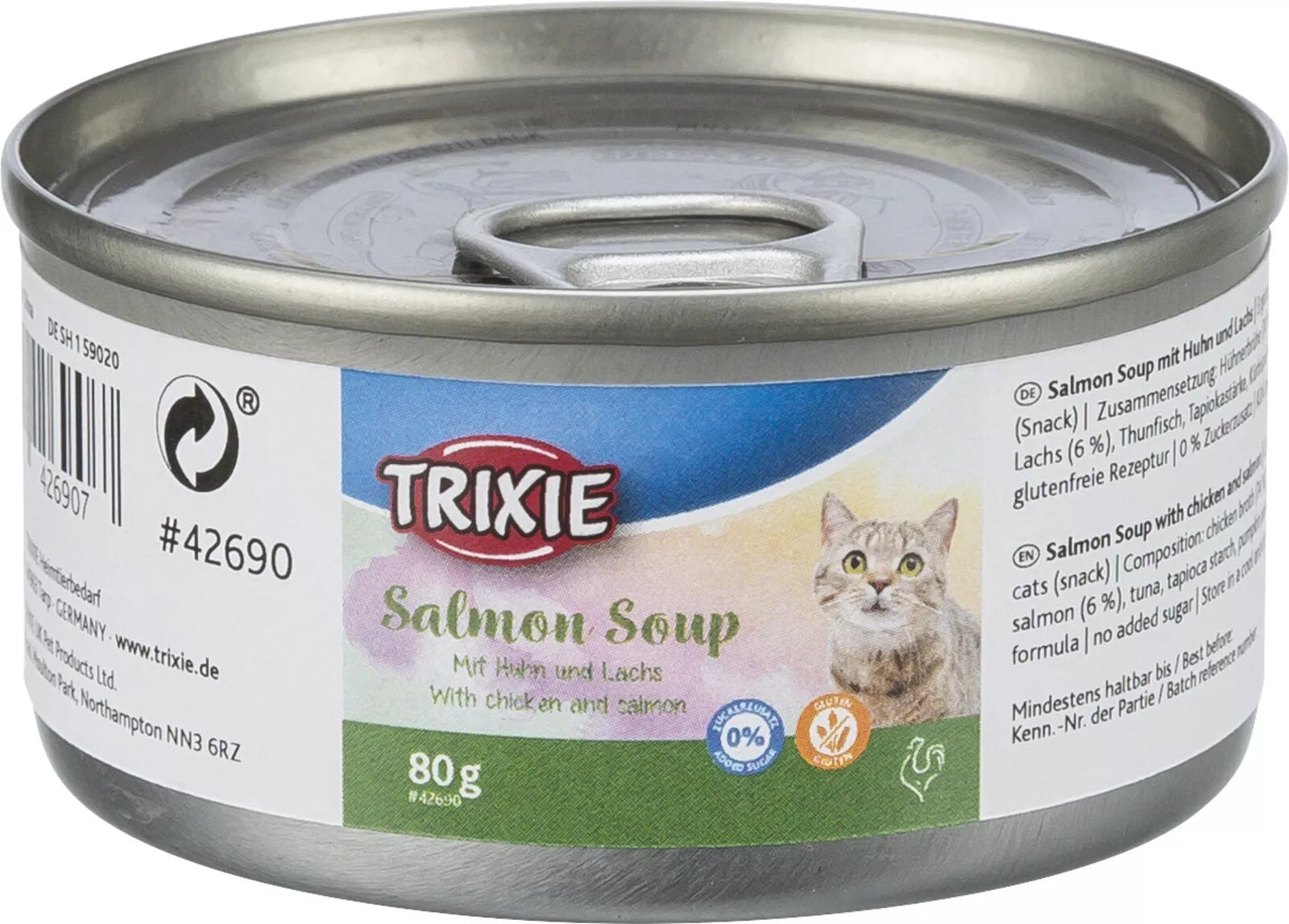 Trixie Sriuba katėms su vištiena ir lašiša, 80 g