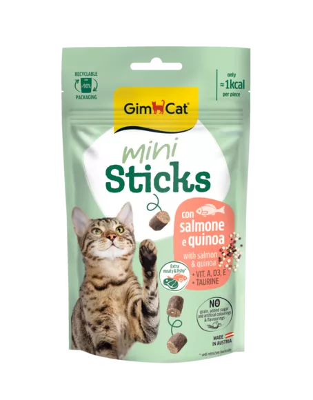 GIMCAT MINI STICKS WITH SALMON & QUINOA 50 G