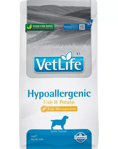 FARMINA VET LIFE - DOG Dry HYPOALLERGENIC Fish&Potato 2 kg
