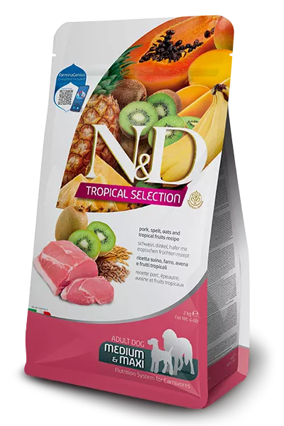 FARMINA N&D TROPICAL SELECTION - DOG Dry Pork ADULT MED&MAX 2 kg
