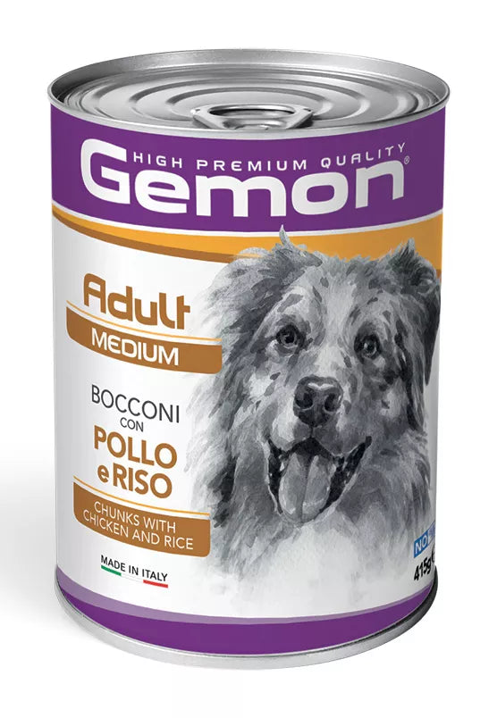 Gemon mini adult konservuotas pašaras su vištiena ir ryžiais 415g