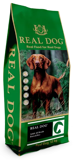 Real Dog SP Adult All Breeds Horse&Rice 12 kg