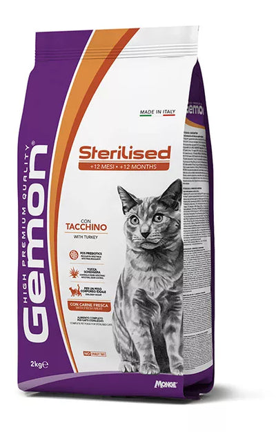 GEMON - Dry Cat Sterilized turkey 7kg
