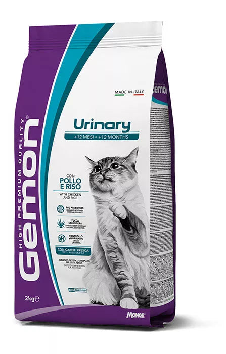 GEMON - Dry Cat Urinary su vištiena ir ryžiais suaugusioms katėms 2kg