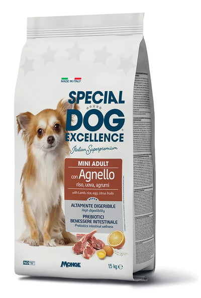 Special Dog Exc. Monoprotein sausas pašaras mažų veislių suaug. šunims su su ėriena 1.5kg