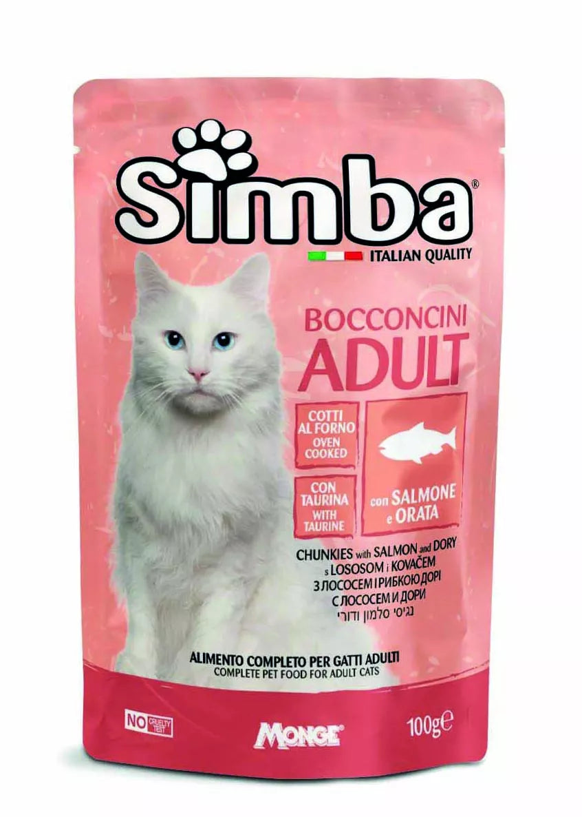 Simba konservuotas pašaras katėms su lašiša ir karšiu 100g