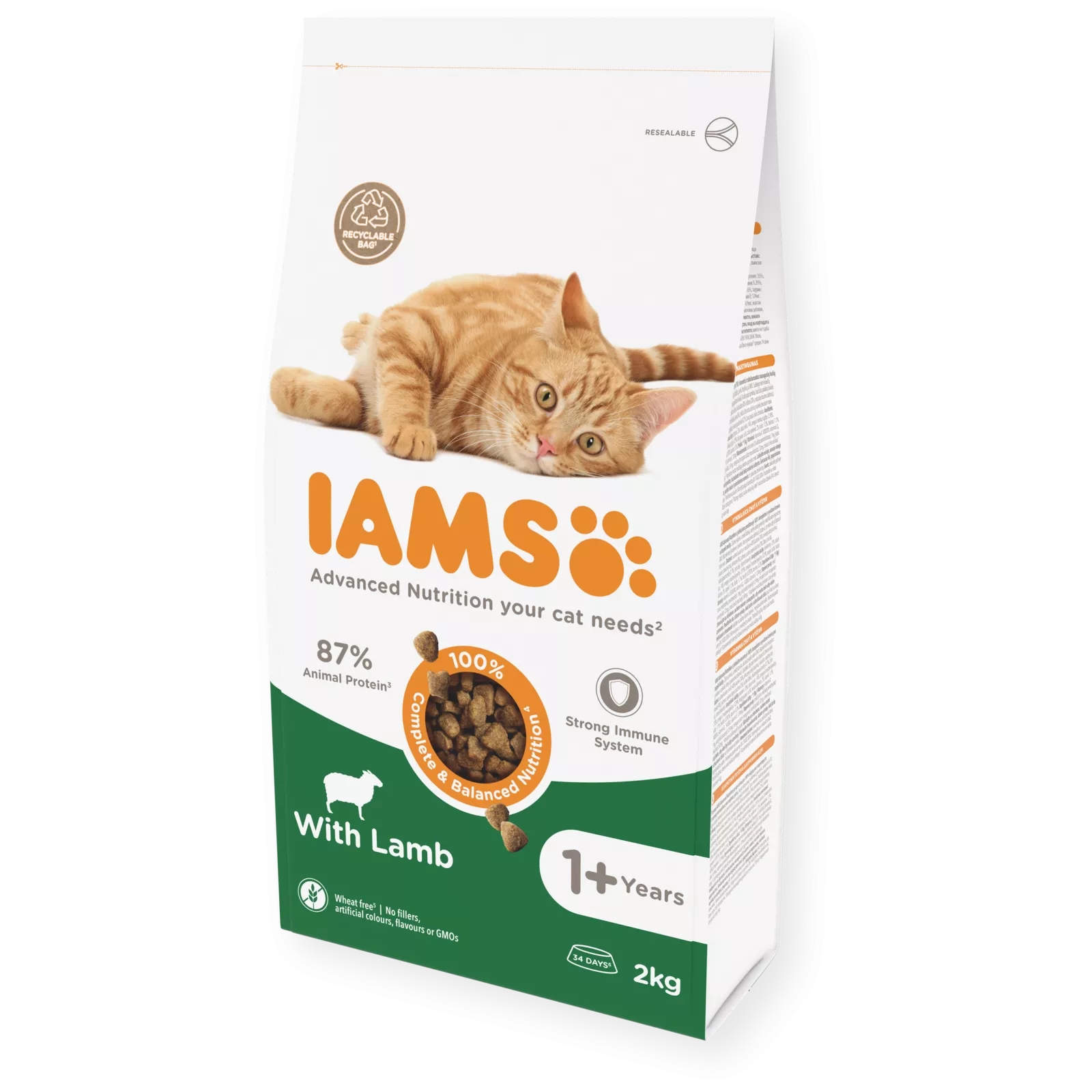 IAMS Adult Cat (ėriena) 10kg