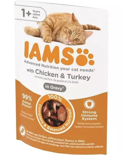 IAMS Cat Delight Chicken&Turkey in gravy 85g
