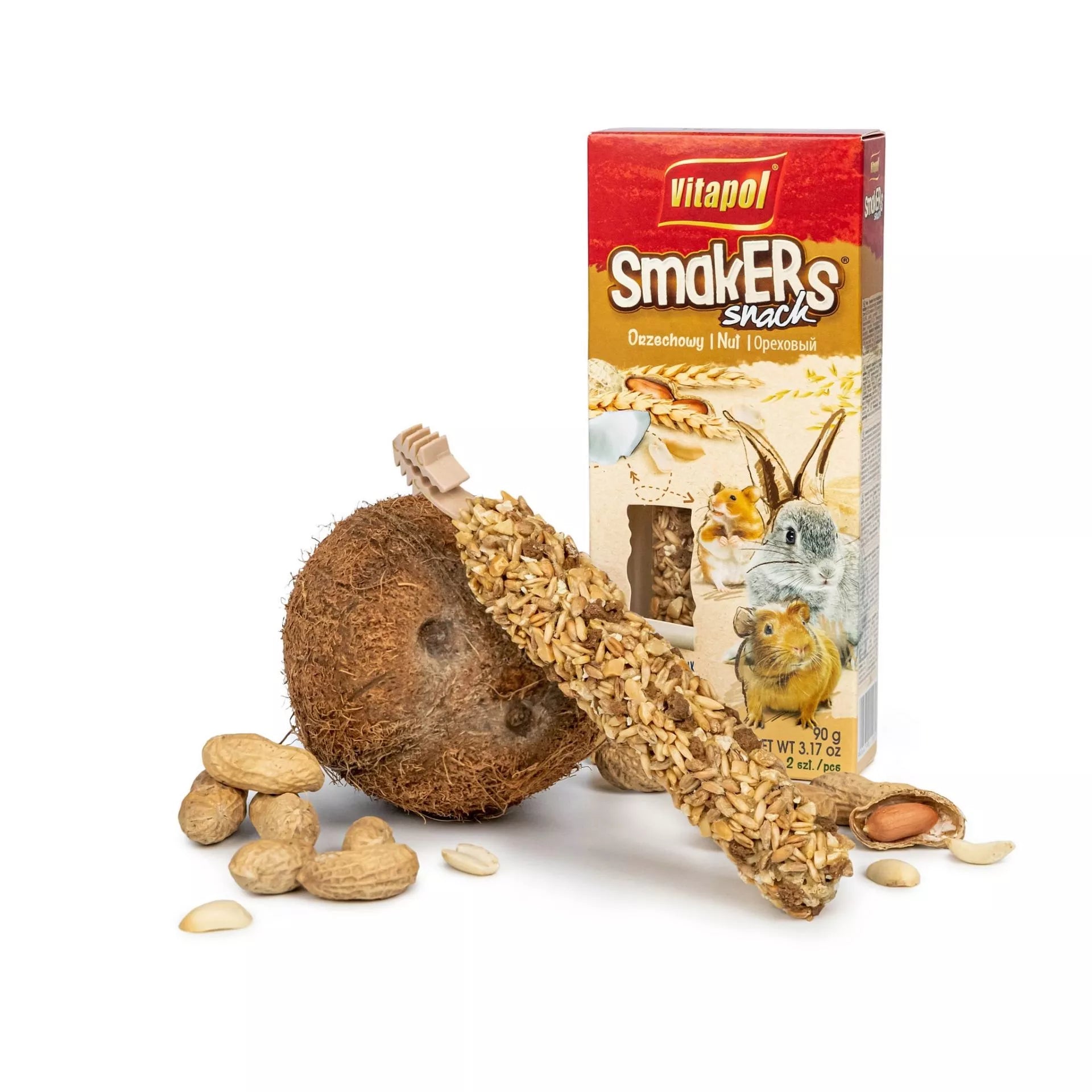 Vitapol Smakers skanėstas triušiams ir graužikams su riešutais 90g