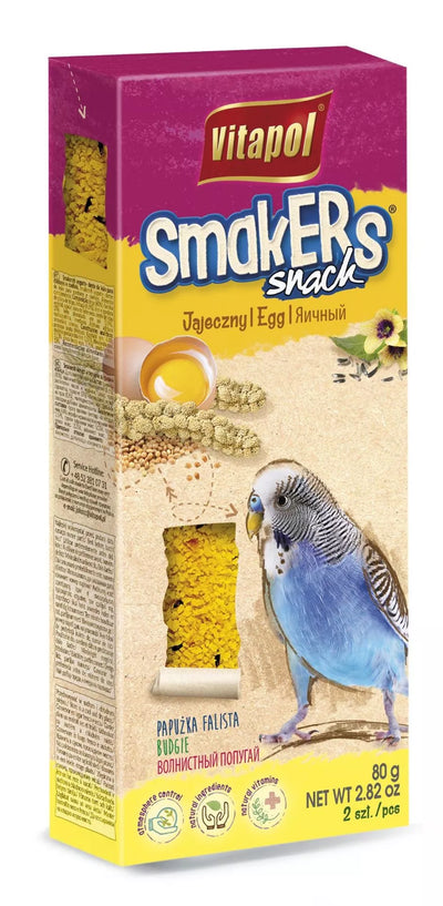 Vitapol Smakers skanėstas banguotosioms papūgėlėms, su kiaušiniu 80g