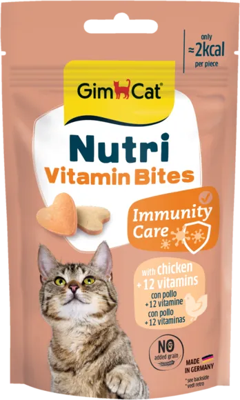 GIMCAT NUTRI VITAMIN BITES CHICKEN (su vitaminais ir vištiena) 40 G