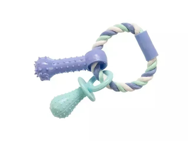 Gimdog Cotton Dent + Rope Ring W/Tpr 15cm žaislas šuniui
