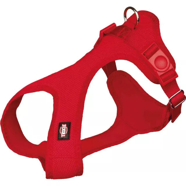 Trixie Comfort Soft touring petnešos, XXS-XS 25-35cm/15mm, raudonos