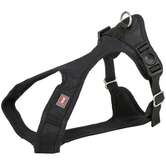 Trixie Comfort Soft touring petnešos, XXS-XS 28-40cm/15mm, juodos