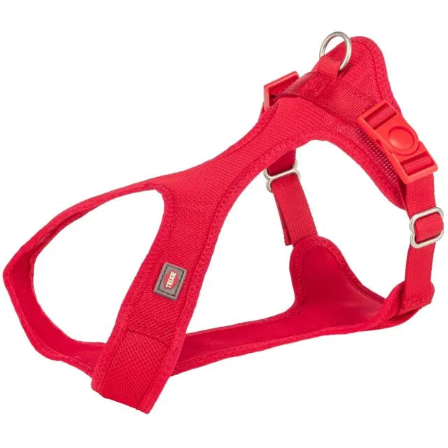 Trixie Comfort Soft touring petnešos, XXS-XS 28-40cm/15mm, raudonos