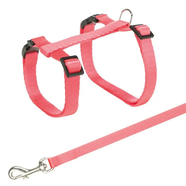Trixie Kačių petnešos su pavadėliu, 27-45 cm-10 mm, 1.20 m