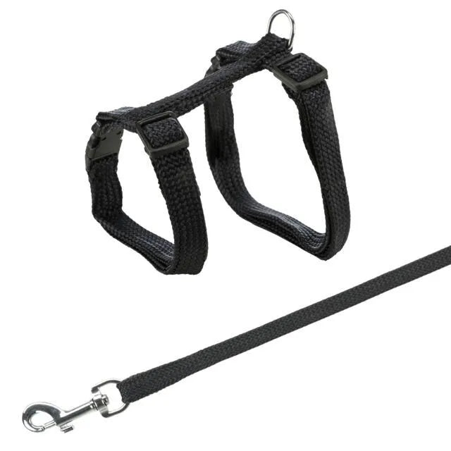 Trixie Kačių petnešos su pavadėliu, Snap, Easy, 22-42 cm-10 mm, 1.25 m