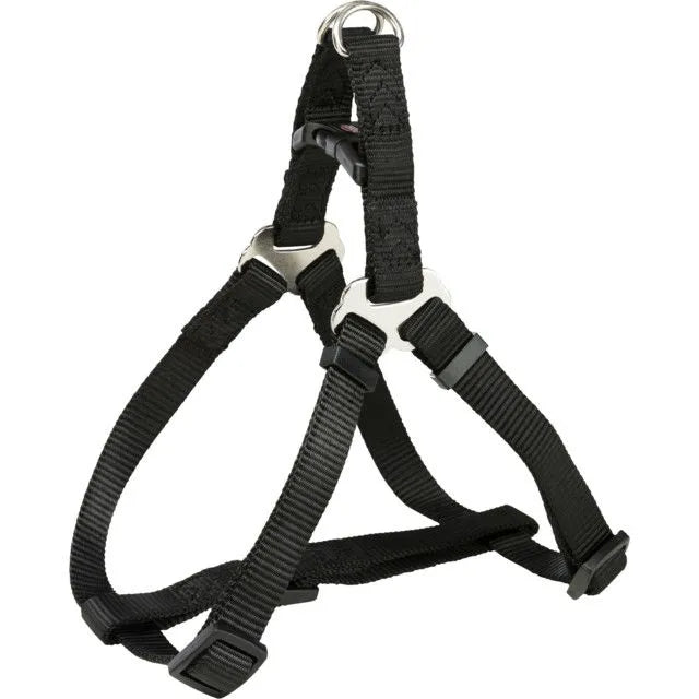 Trixie Premium One Touch petnešos, XL 80-100cm/25mm, juodos