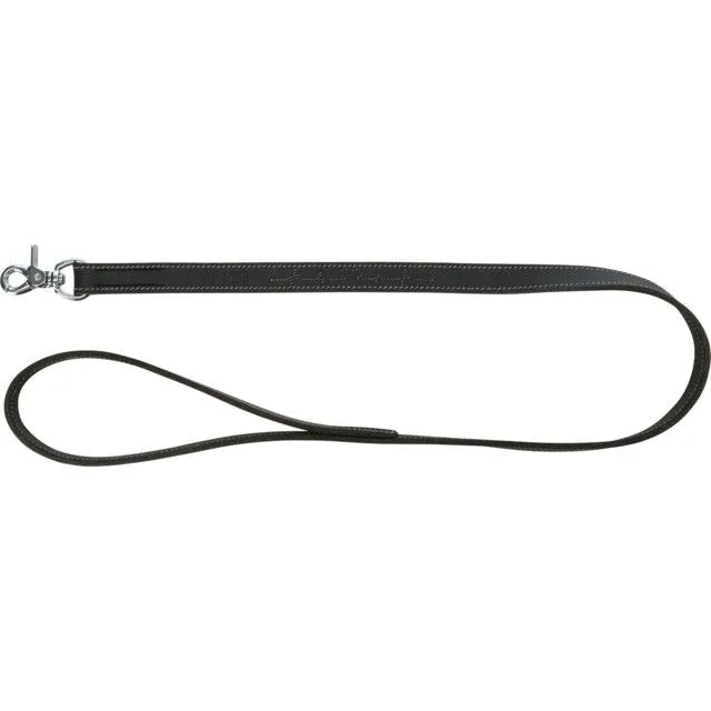 Trixie Rustic rieb. odos pavadys Heartbeat, M-L 1m/20mm, juodas