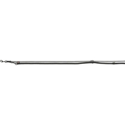Trixie Softline Elegance pritaikomas pavadys, XS-S 2m/15mm, juodas/grafito